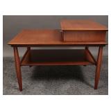 Mid Century Modern Hekman Walnut Side Table