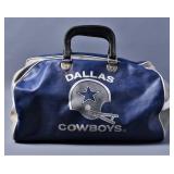 Vintage Dallas Cowboys Leather NFL Sports Duffle