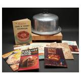 Vintage Regal Ware Cake Carrier, Cookbooks (10)