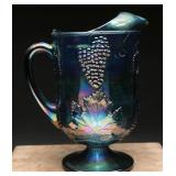 Indiana Glass Harvest Grape Amethyst Pitcher