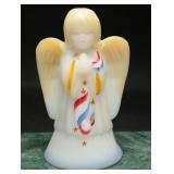 Fenton Stars & Stripes Hand Painted Satin Angel