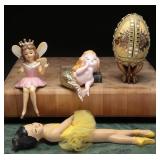 Vintage NorCrest Mermaid Fine China Sculptures +