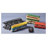 Vintage Hafner Tin Train Set W/ Wind-Up Engine
