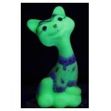 Fenton Bermese Glass Happy Cat By M. Cade