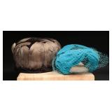 1950s Feather Pillbox Hats (2)