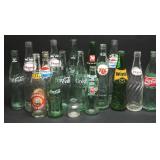 Vintage Coca-Cola, Pepsi, Wink Glass Bottles (16)