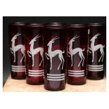 MCM Anchor Hocking Gazelle Collins Glasses (6)