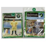 NEW Rainsuit (Large) & Poncho