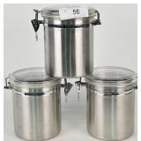 Stainless Steel Canisters (3)