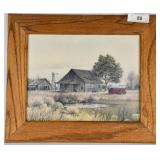 Vintage Style Farm House Print