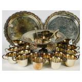 Silver on Copper Plated Hollowware