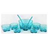 NEW Salad Bowl Set, 9 Pieces - Aqua