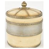 Round Velvet Lined Decorative Container