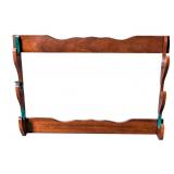 Dark Walnut 3 Gun Wall Rack