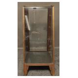 Antique Slant Front Glass Display Case