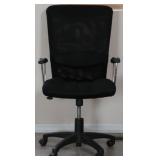Black Adjustable Rolling Office Chair