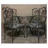 Black Metal Dining Set (5)
