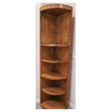 Traditional Oak Corner Cabinet Shelf