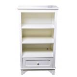 Pottery Barn Single-Drawer White Book Shelf