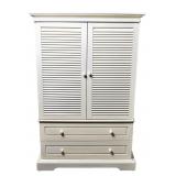 White Wood Cottage Entertainment Cabinet