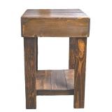 Rustic Pine End Table