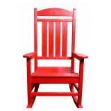 Polywood Red Presidential Rocking Chair