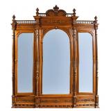Antique Louis XV Style Three-Door Armoire