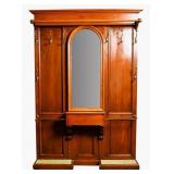 Art Deco Oak Large Hall Tree