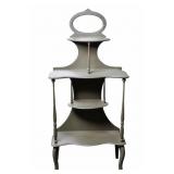 Gray Tiered Entry Way Table
