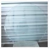 Circle Shaped Glass Table Cover