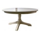 Round Pottery Barn Pedestal White Table