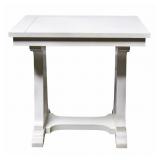 White Painted End Table