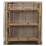 Woven Wicker Bookcase