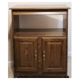 Retro Side Table Oak Veneer