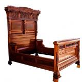 Antique Eastlake J.H. Crane Bed - Queen Sized