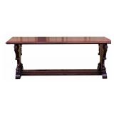 Oak Stained Entry Way Bench