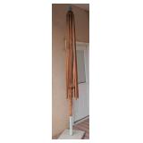Wood Patio Umbrella With Base