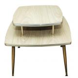 Two Tiered Mid Century Modern End Table