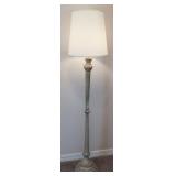 Brass Floor With Lamp Shade