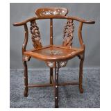 Chinese Rosewood Occasional Corner Chair