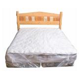 Pine King Size Headboard w/Denver Mattress K  (4)