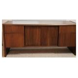 Mid Century Modern Anderson Solid Walnut Credenza
