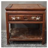 Rosewood and Mother of Pearl Side Table