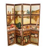 Tuscan Four Panel Wall Screen