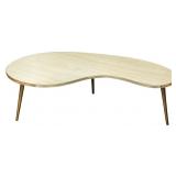 Mid Century Modern Kidney Shaped Coffee Table