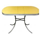 Vintage Chrome Formica Topped Dining Table