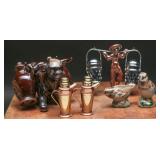 Rosemeade, Petrol, & Bull Salt & Pepper Shakers