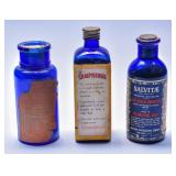 Antique Cobalt Quackery Tonics & Poison
