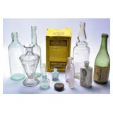 Druggist & Apothecary Bottles + (13)