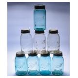 Atq. & Vtg. Mason Jars, Ball Atlas, Sterling (8)